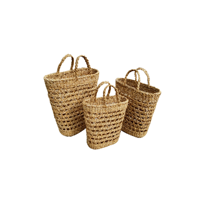 Large capacity heavy structured jute cotton shopping tote bag